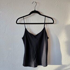 AYR Black Silk Camisole with Adjustable Straps – Size Medium